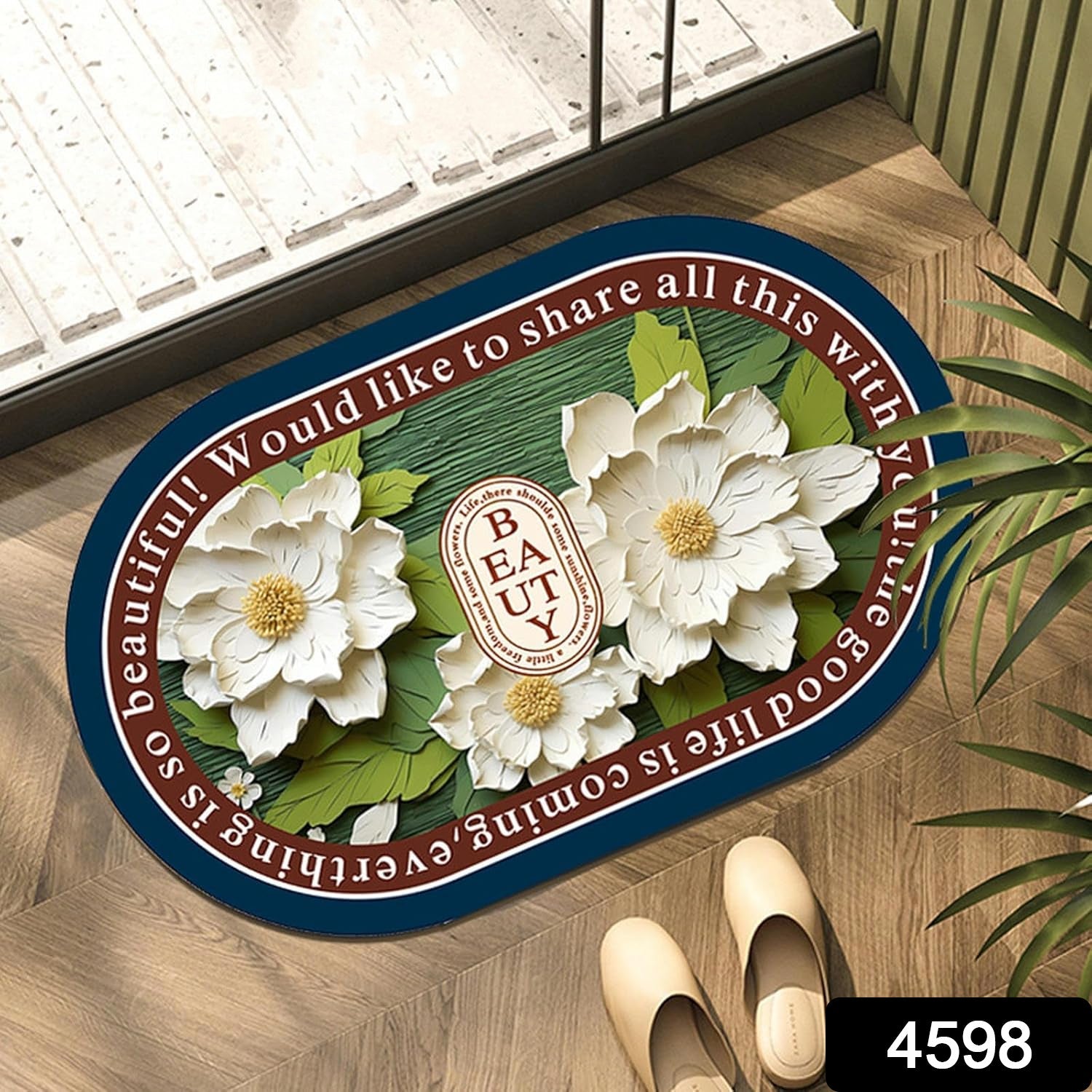 Cute flower design bath mat, soft and absorbent for bathroom Cute flower design bath mat, soft and absorbent for bathroom